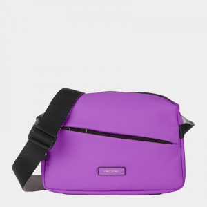 Hedgren Neutron Small Donna Borse Crossbody Viola | GAQ345KT