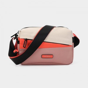 Hedgren Neutron Small Donna Borse Crossbody Rosa Arancioni | PBV6618DS