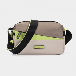 Hedgren Neutron Small Donna Borse Crossbody Beige | EXD4731KK