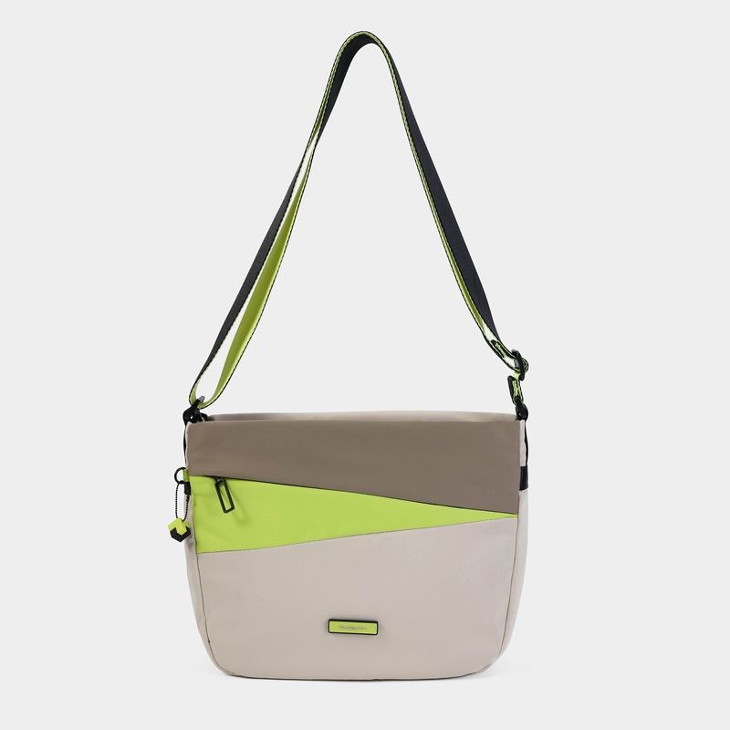 Hedgren Gravity Donna Borse Crossbody Beige | FQH862LV