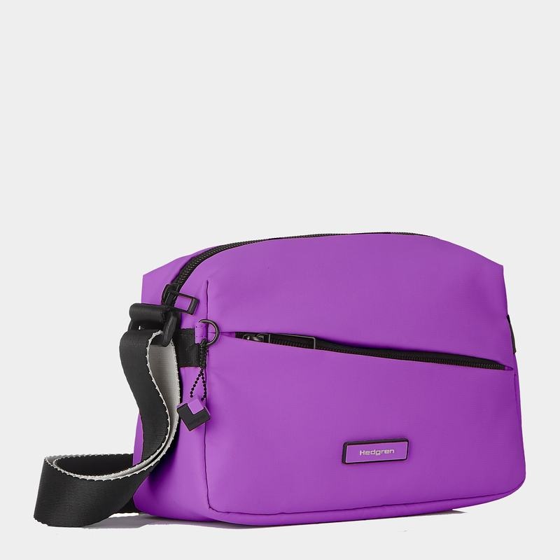 Hedgren Neutron Small Donna Borse Crossbody Viola | GAQ345KT