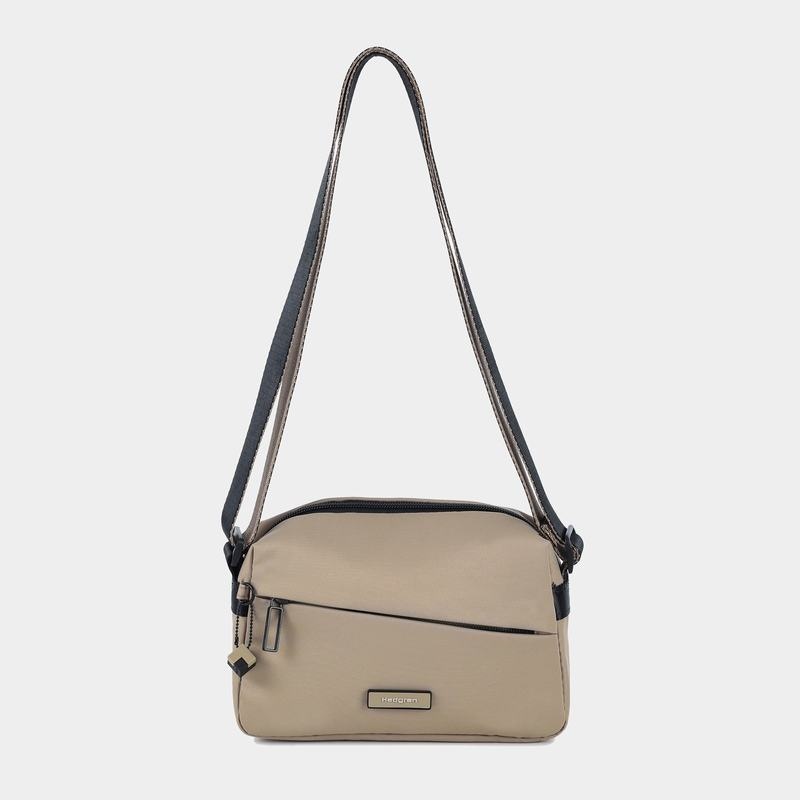 Hedgren Neutron Small Donna Borse Crossbody Grigie Beige | ZOD812UY