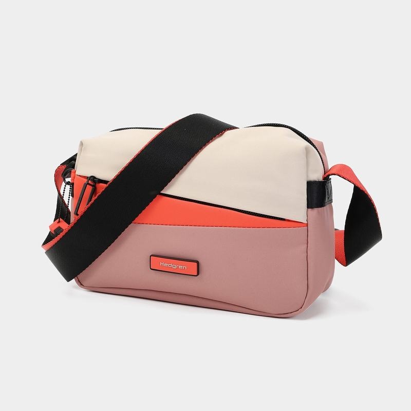 Hedgren Neutron Small Donna Borse Crossbody Rosa Arancioni | PBV6618DS