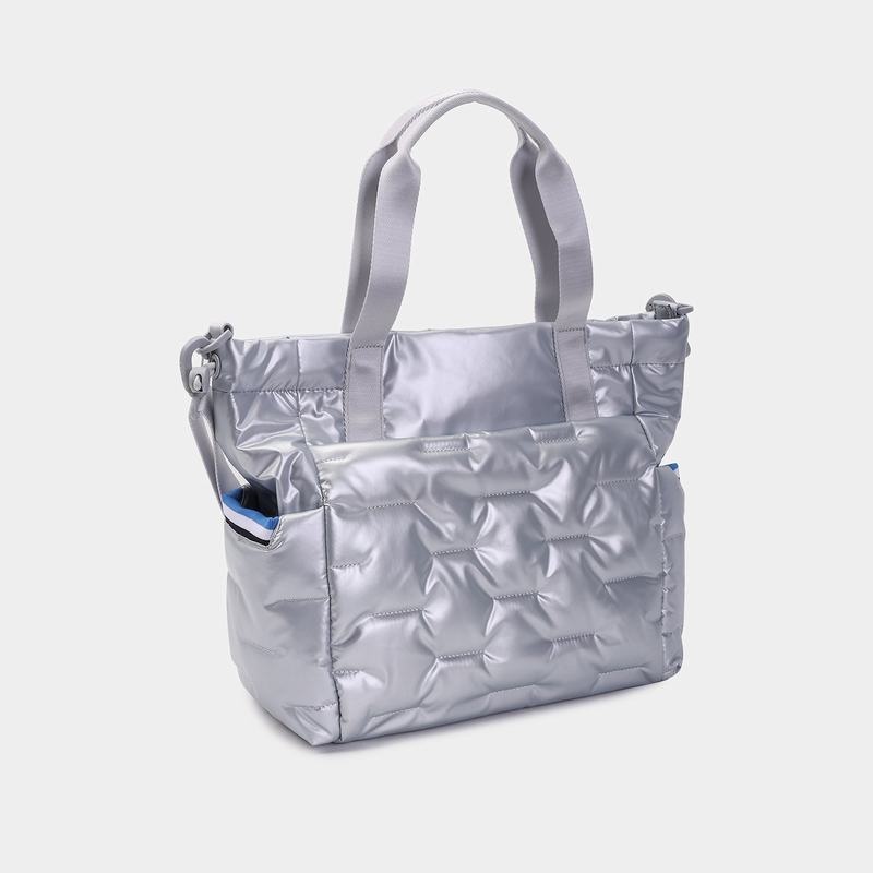 Hedgren Puffer Donna Borse Tote Argento Blu | MXP6110AZ