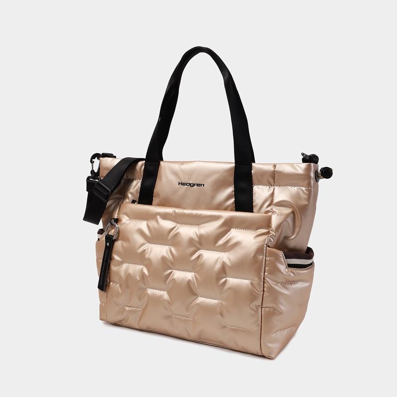 Hedgren Puffer Donna Borse Tote Beige | STN4355XC