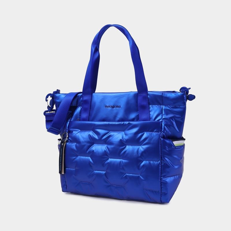 Hedgren Puffer Donna Borse Tote Blu | LSH6160FO