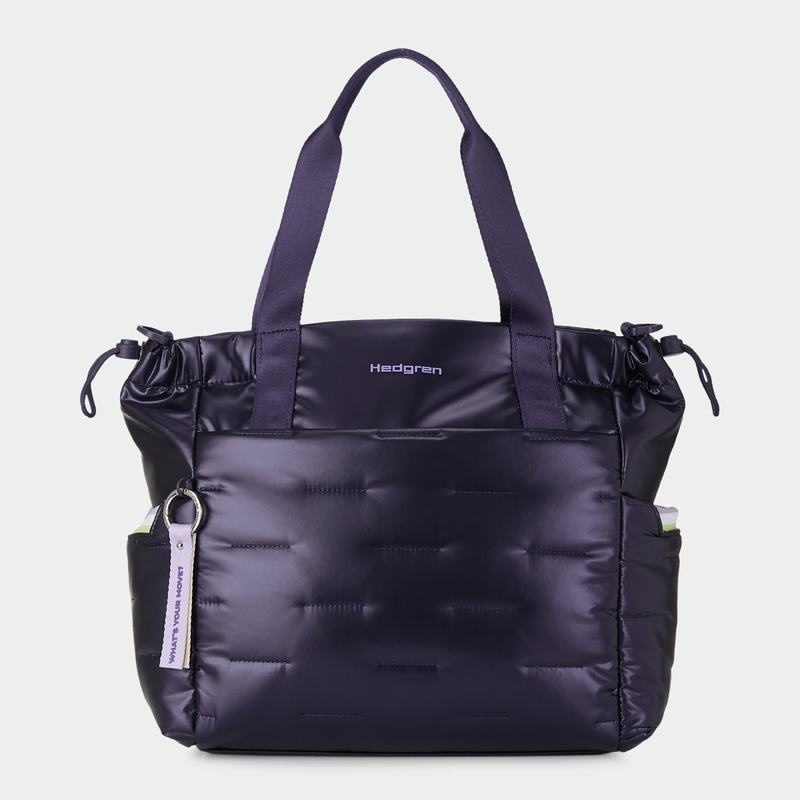 Hedgren Puffer Donna Borse Tote Viola Blu Profondo | QTW7873FS