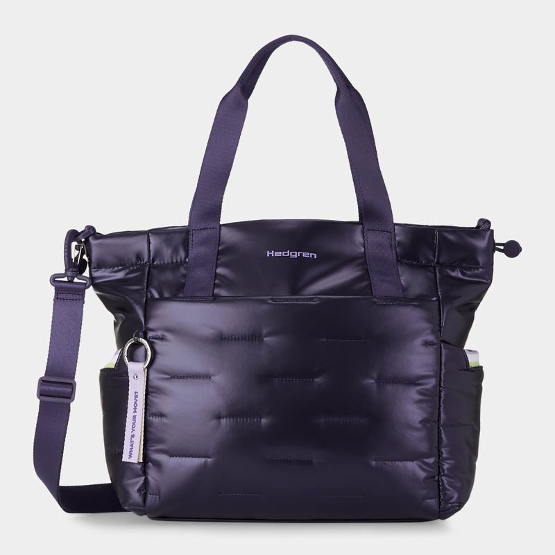 Hedgren Puffer Donna Borse Tote Viola Blu Profondo | QTW7873FS