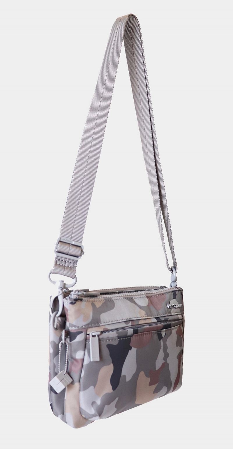 Hedgren Rain Sustainably Made Donna Borse Crossbody Grigie Camouflage | VMW5381OD