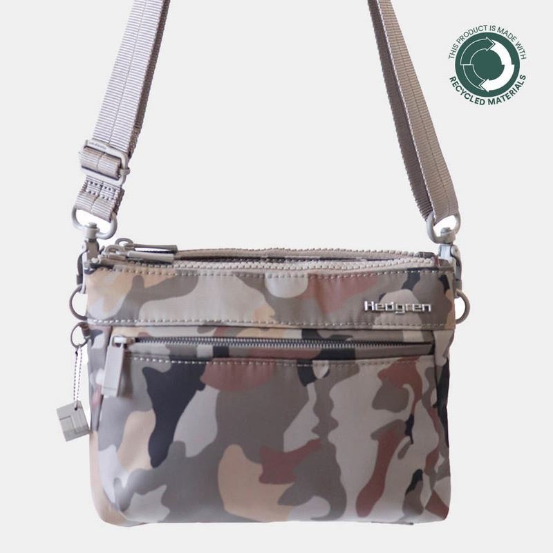 Hedgren Rain Sustainably Made Donna Borse Crossbody Grigie Camouflage | VMW5381OD