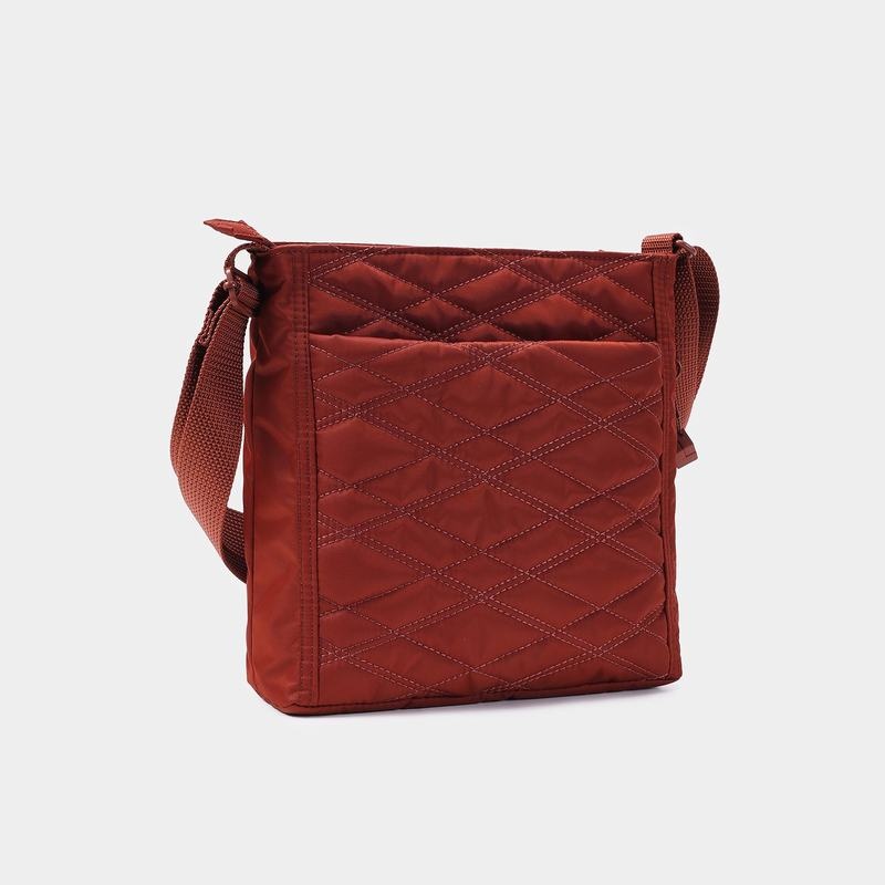 Hedgren Trapuntato Orva Rfid Donna Borse Crossbody Rosse Marroni | KSV2649RZ