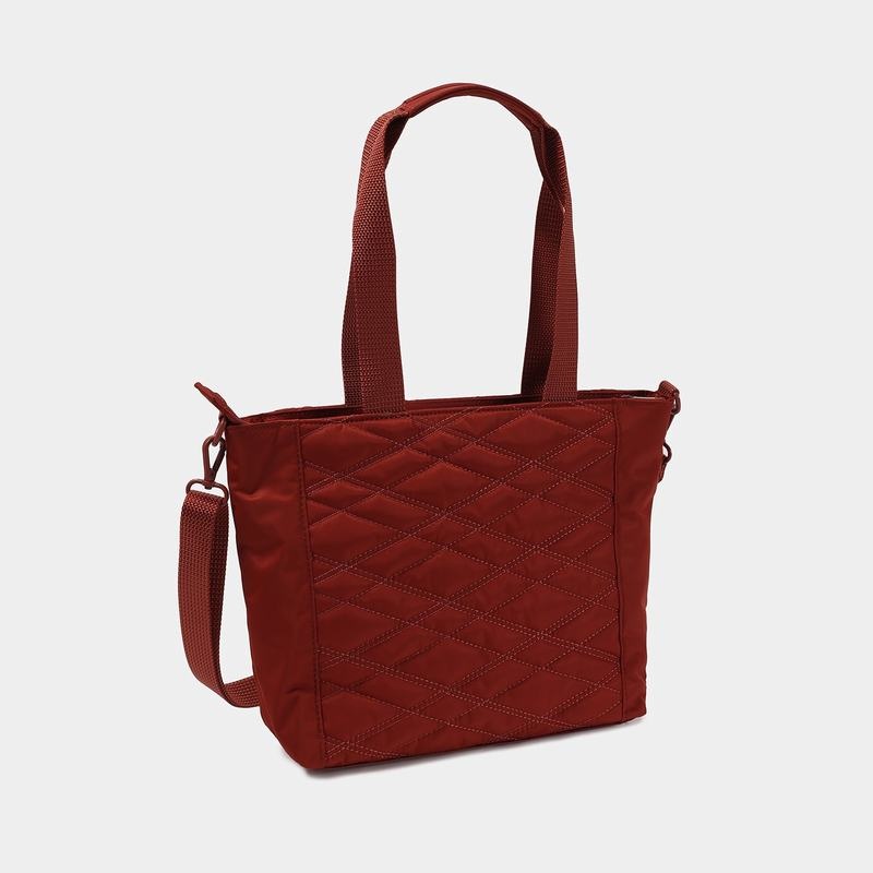 Hedgren Zoe Medium Rfid Donna Borse Tote Rosse Marroni | SYJ8877BQ